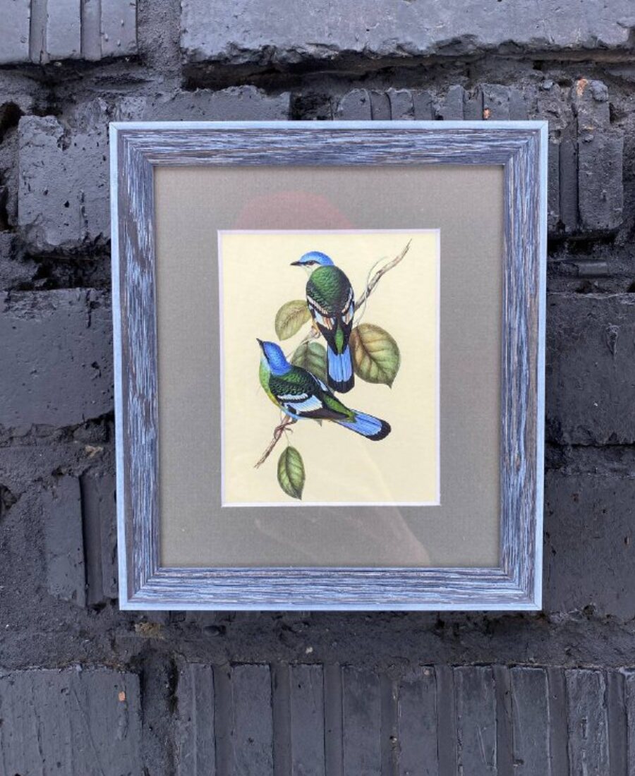 Оформление постеров в деревянный багет с паспарту
